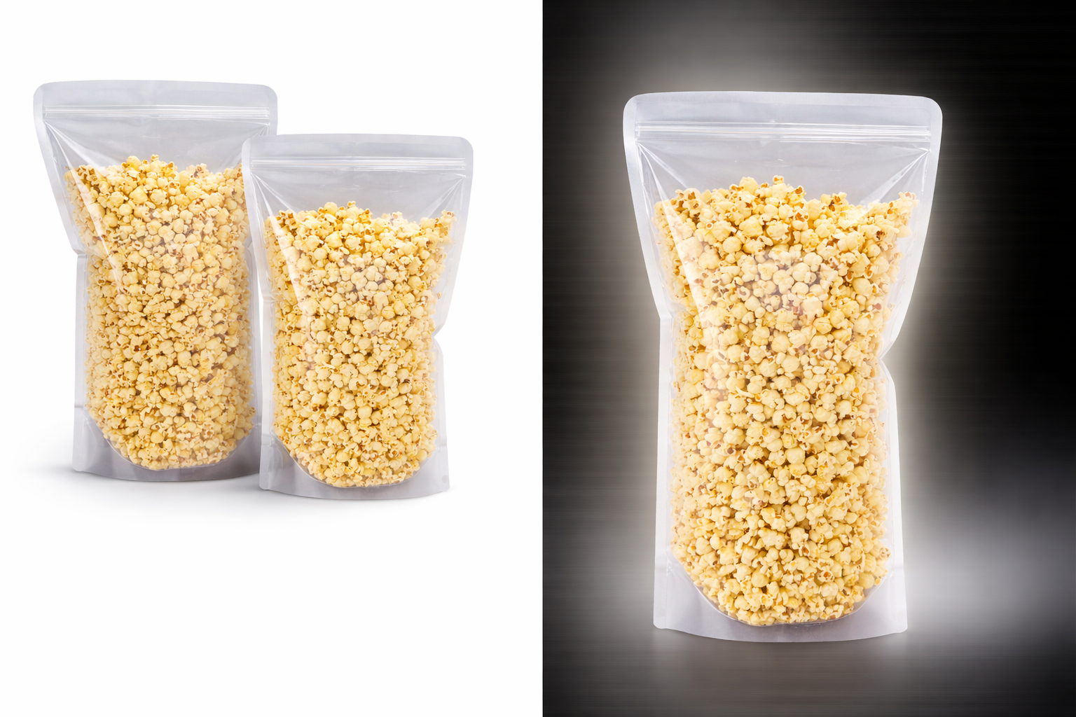 שקיות פופקורן למכירה בסיטונאות | שקית עבה עם זיפלוק (25x50) – תמונה 3
